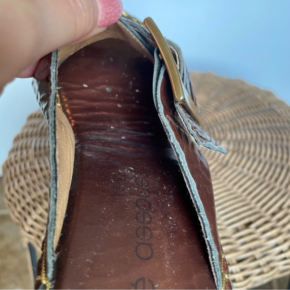 Andre Assous crossed straps Espadrilles wedges sandals size eu 38 usa 7.5 - Picture 12 of 15